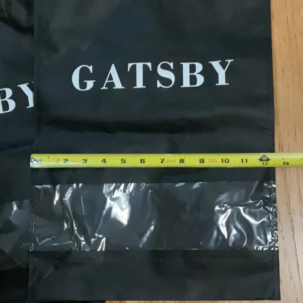 GATSBY Black Drawstring Travel Bag